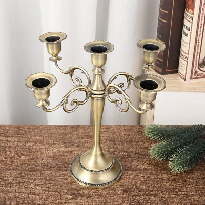 Винтажный металлический подсвечник CharmingNight 5 головок-1